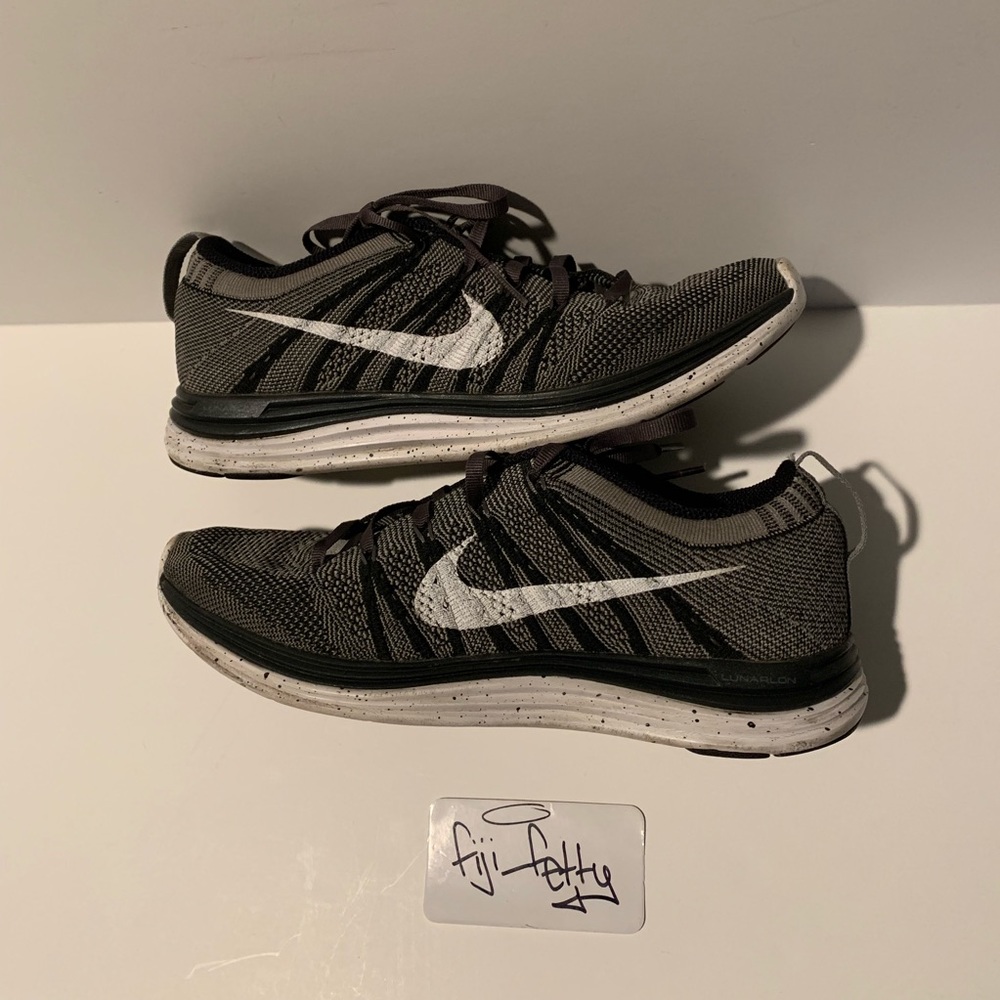 Nike flyknit 1 lunarlon oreo zebra Size 7